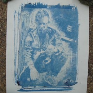 portrait study cyanotype