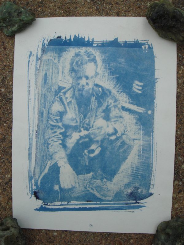 portrait study cyanotype