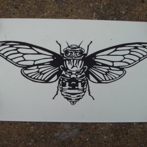 Cicada Block Print